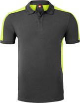 HAVEP Polo Bicolor 10074 - Charbon/Jaune Fluo - L