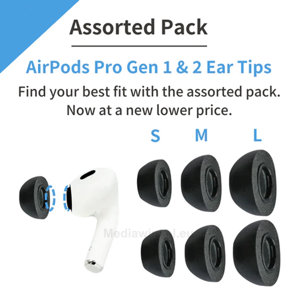 Comply Foam Tips 2.0 voor AirPods Pro, size: small