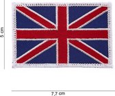 Embleem stof UK vlag (klein)