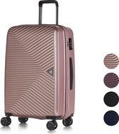 ©TROLLEYZ Ibiza No.3 - Reiskoffer 69cm met TSA slot - Dubbele wielen - 360° spinners - 100% ABS - Reiskoffer in Cosmopolitan Pink