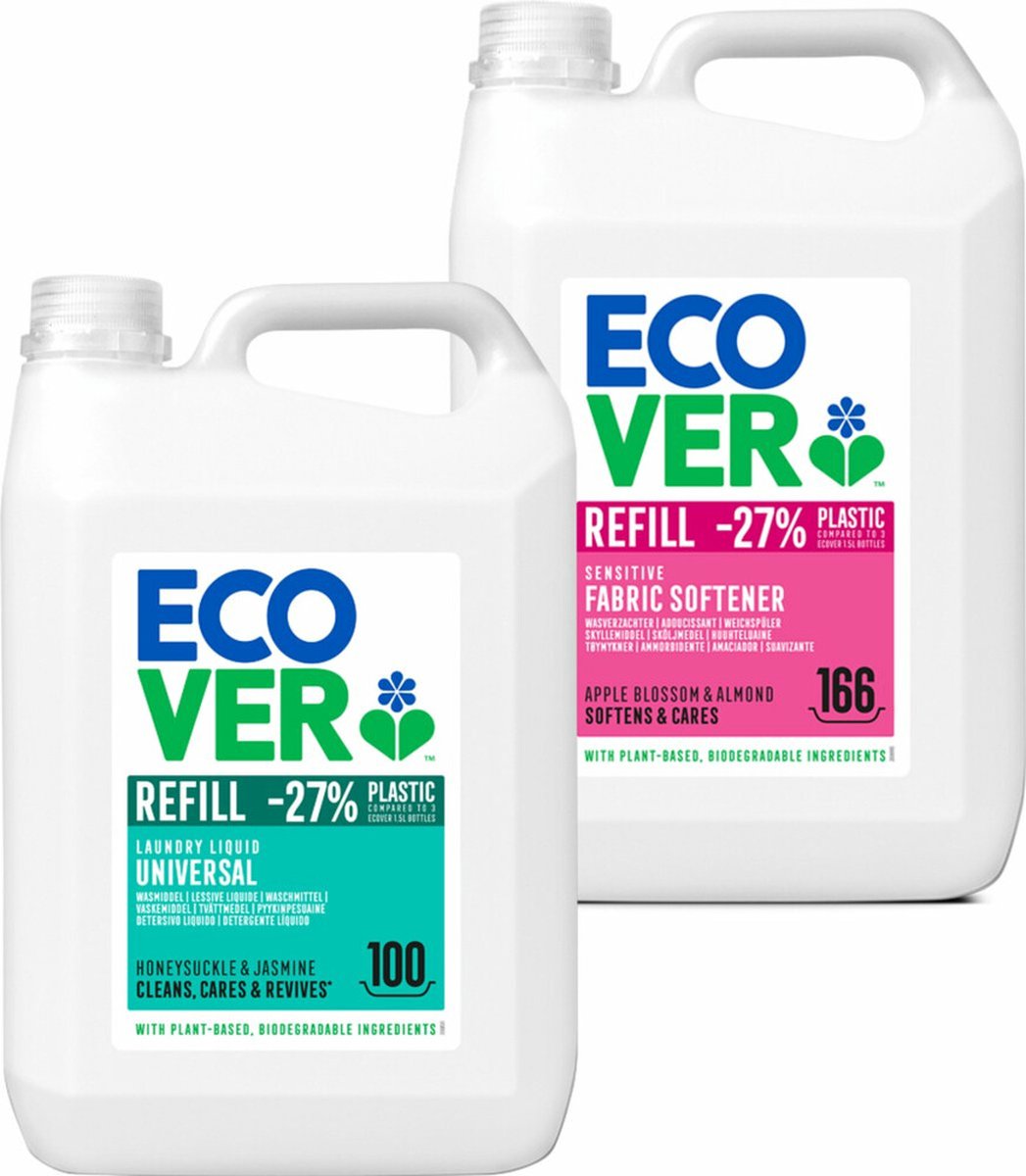 Ecover Ecologisch Wasmiddel Universeel & Wasverzachter Pakket
