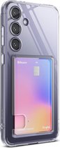 Ringke Fusion Card | Hoesje Geschikt voor Samsung Galaxy S24 Plus | Back Cover met Kaarthouder | Transparant
