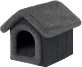 Dog's Lifestyle Hondenhuisje Supersoft Fluffy Deluxe Antraciet Small