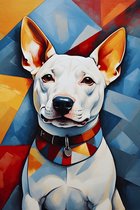 Terrier Abstract Poster | Terrier Poster | Hondenposter | Kleurrijke Poster | Dierenposter | 61x91cm | Wanddecoratie | Moderne Kunst | Muurposter | MT | Geschikt om in te lijsten