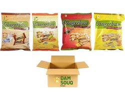 Damsouq® Mixpak Gingerbon Snoep (Jahe Susu, Mango, Pepermunt, Honey lemon) (4 x 125GR)