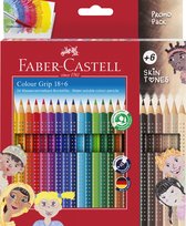 Faber-Castell kleurpotlood - Grip - 24 kleuren in karton etui - FC-112819