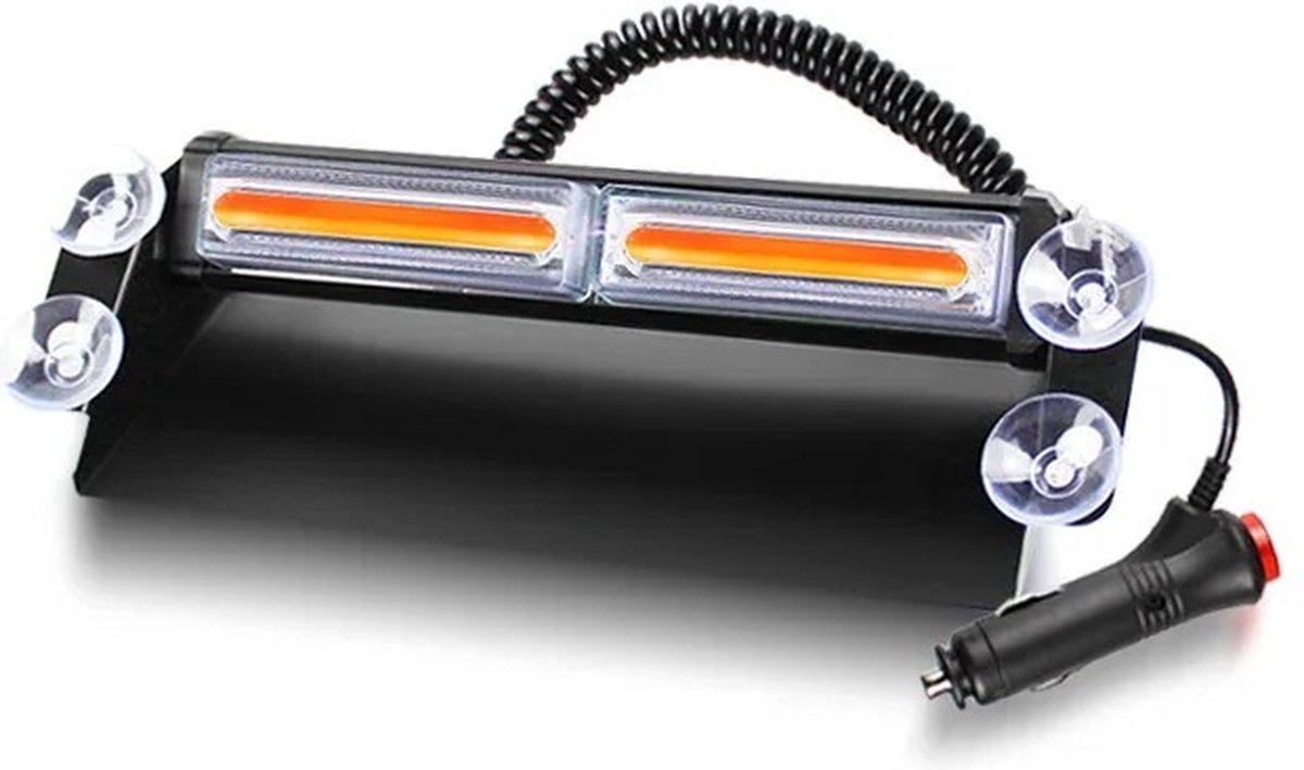 Dashboard flitser - COB LED - Rood / wit - 12 / 24V