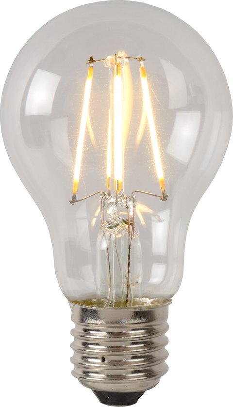 Lampe à filament Lucide A60 Classe B - Ø 6,4 cm - LED Dim. - E27 - 1x7W 2700K - Transparente