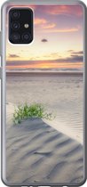Geschikt voor Samsung Galaxy A52 5G hoesje - Zonsondergang in een landschap in Nederland - Siliconen Telefoonhoesje
