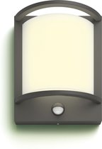 Philips Samondra wandlamp - Ultra Efficient - antraciet - met sensor - 3,8W