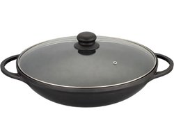 Wok 40 cm - Wok met Deksel - Aziatisch Koken - Wokken
