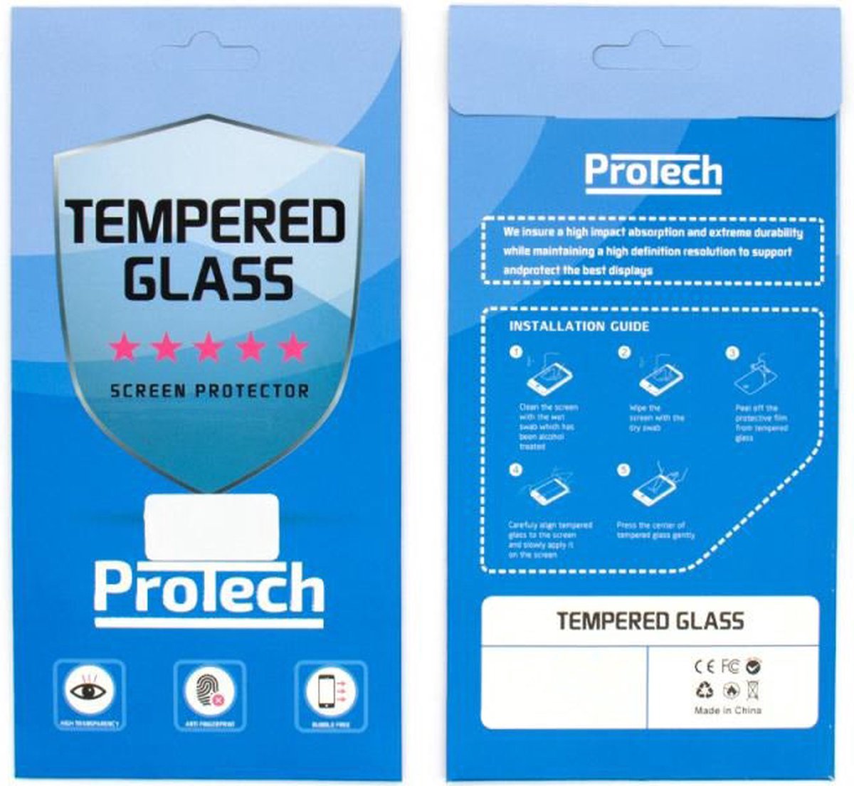 MF Huawei Y6 (2017) Screenprotector - Tempered Glass - Beschermglas - Gehard Glas - Screen Protector Glas 2 stuks