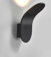 Applique courbée noire - modèle 2024 - appliques - applique pour intérieur - éclairage LED - Lumière blanche chaude - applique de salon