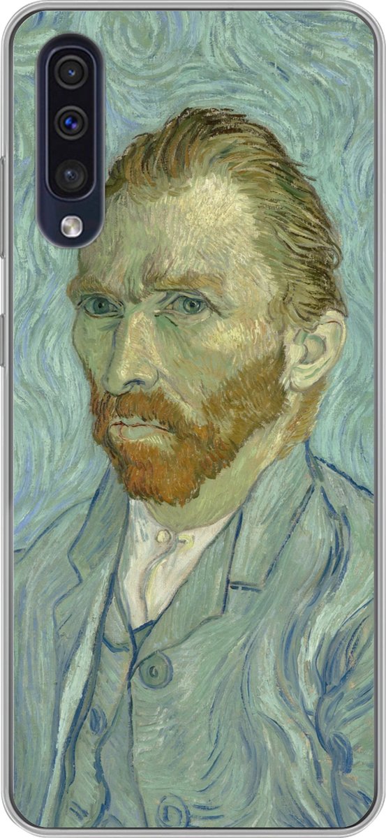 Telefoonhoesje Geschikt voor Samsung Galaxy A50 hoesje - Zelfportret - Vincent van Gogh - Siliconen Telefoonhoesje Telefoonhoesje