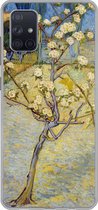 Geschikt voor Samsung Galaxy A71 hoesje - Perenboompje in bloei - Vincent van Gogh - Siliconen Telefoonhoesje