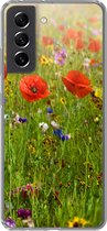 Coque Samsung Galaxy S21 FE - Printemps - Fleurs - Couleur - Siliconen