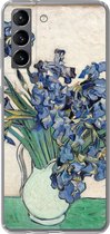 Geschikt voor Samsung Galaxy S21 hoesje - Stilleven van irissen - Vincent van Gogh - Siliconen Telefoonhoesje