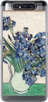 Geschikt voor Samsung Galaxy A80 hoesje - Stilleven van irissen - Vincent van Gogh - Siliconen Telefoonhoesje
