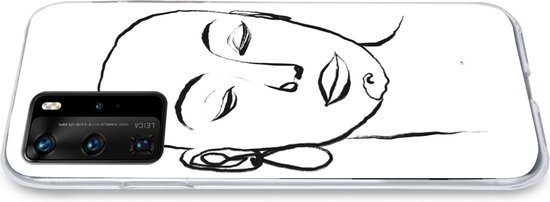 Coque Huawei P40 Pro - Femme - Visage - Portrait - Coque de téléphone en Siliconen
