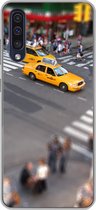 Geschikt voor Samsung Galaxy A50 hoesje - New York - Amerika - Taxi - Siliconen Telefoonhoesje