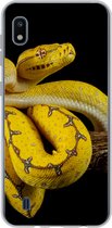 Coque Samsung Galaxy A10 - Serpent - Branche - Jaune - Siliconen