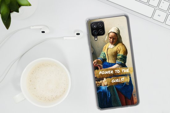Coque Samsung Galaxy A12 - Melkmeisje - Vermeer - Citation - Siliconen