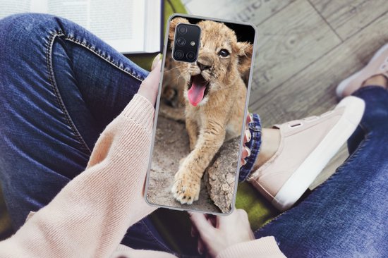 Coque Samsung Galaxy A71 - Cub - Lions - Mignon - Coque de téléphone en Siliconen