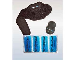 VibraCool Extended - bewezen hulpmiddel voor pijnverlichting bij o.a. knie of enkel, zoals jumper’s knee, IT-band/peesplaat, enkelpijn en ook kuit- of hamstringbeperking.