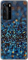 Coque Huawei P40 Pro - Arrière-plan flou pailleté coloré - Coque de téléphone en Siliconen