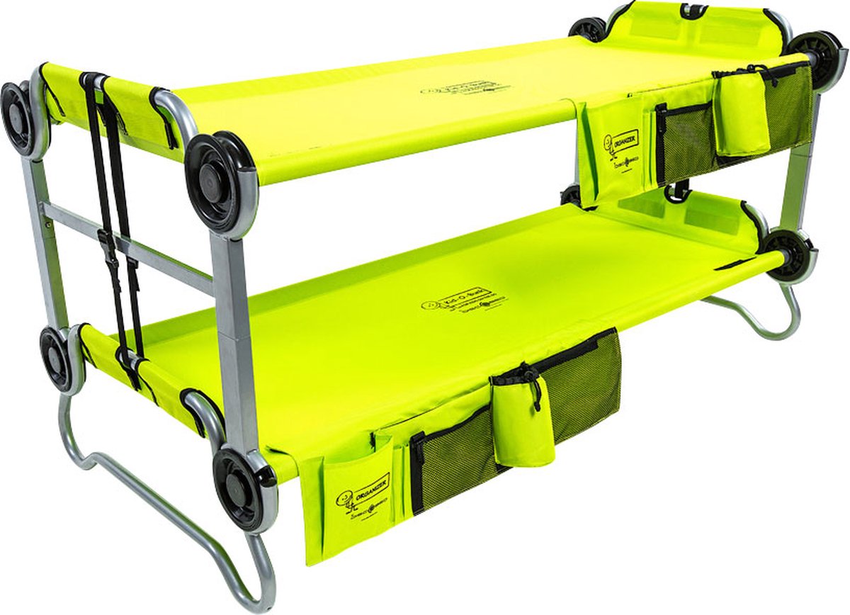 Disc-O-Bed Kid-O-Bunk stapelbed - groen camping bed - 7-12 jaar