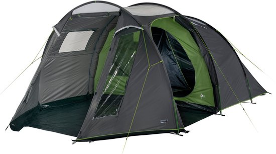 High Peak Ancona 4.0 - Tunneltent - 4-Persoons - Grijs/donkergrijs/groen — afbeelding 5
