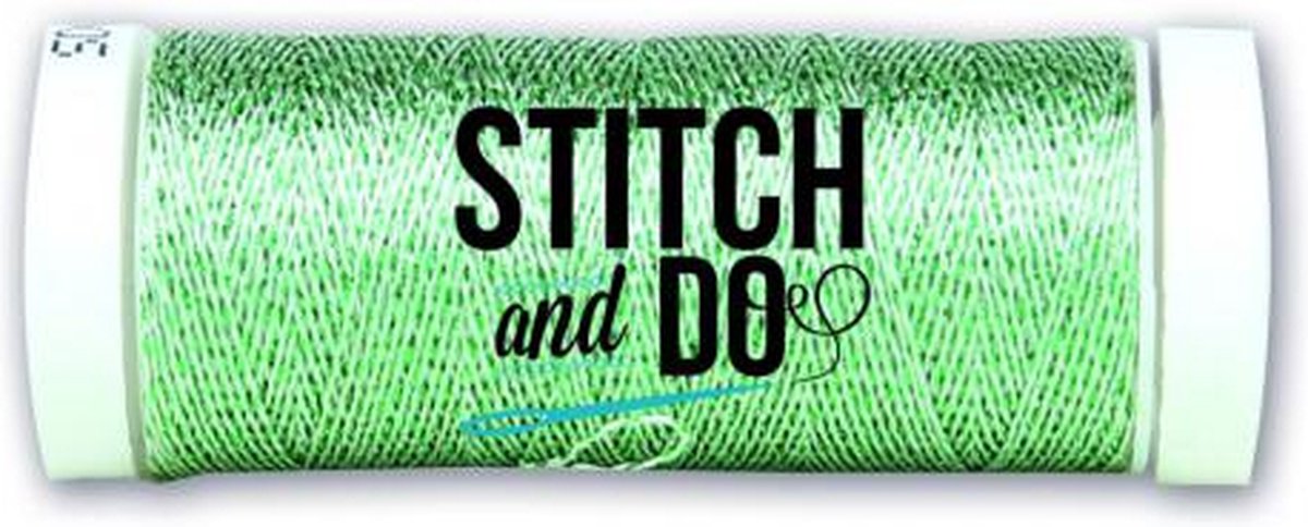 Stitch and Do Sparkles Embroidery Thread - Silver-Green