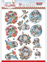 3D Push Out - Yvonne Creations - Wintry Christmas - Christmas Owls