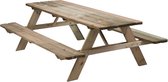 Robuuste | Grenen | Picknick tafel 180 cm met opklapbare banken