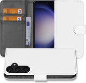Book Case Telefoonhoesje Geschikt voor Samsung Galaxy S24 Wit met Pasjeshouder