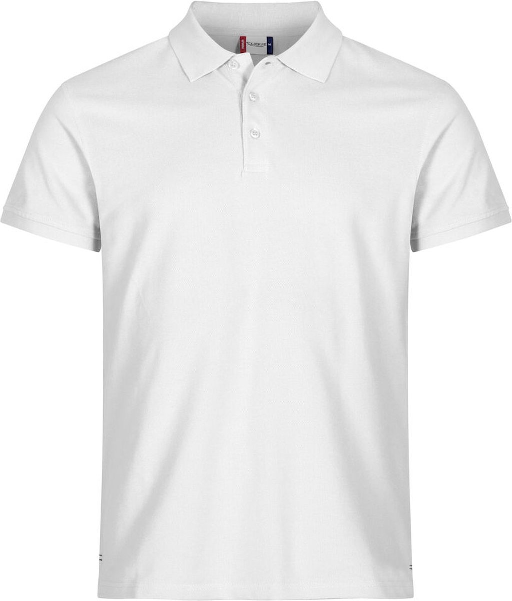 Clique Heavy Premium Polo 028260 - Wit - XXL