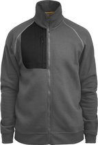 Jobman 5141 Sweatshirt Full-Zip 65514195 - Donkergrijs - XXL