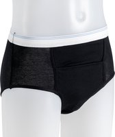Wasbare Incontinentie Onderbroek Zwart Man - Maat XXXL - Heren ondergoed
