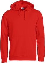 Clique Basic Hoody 021031 - Rood - M