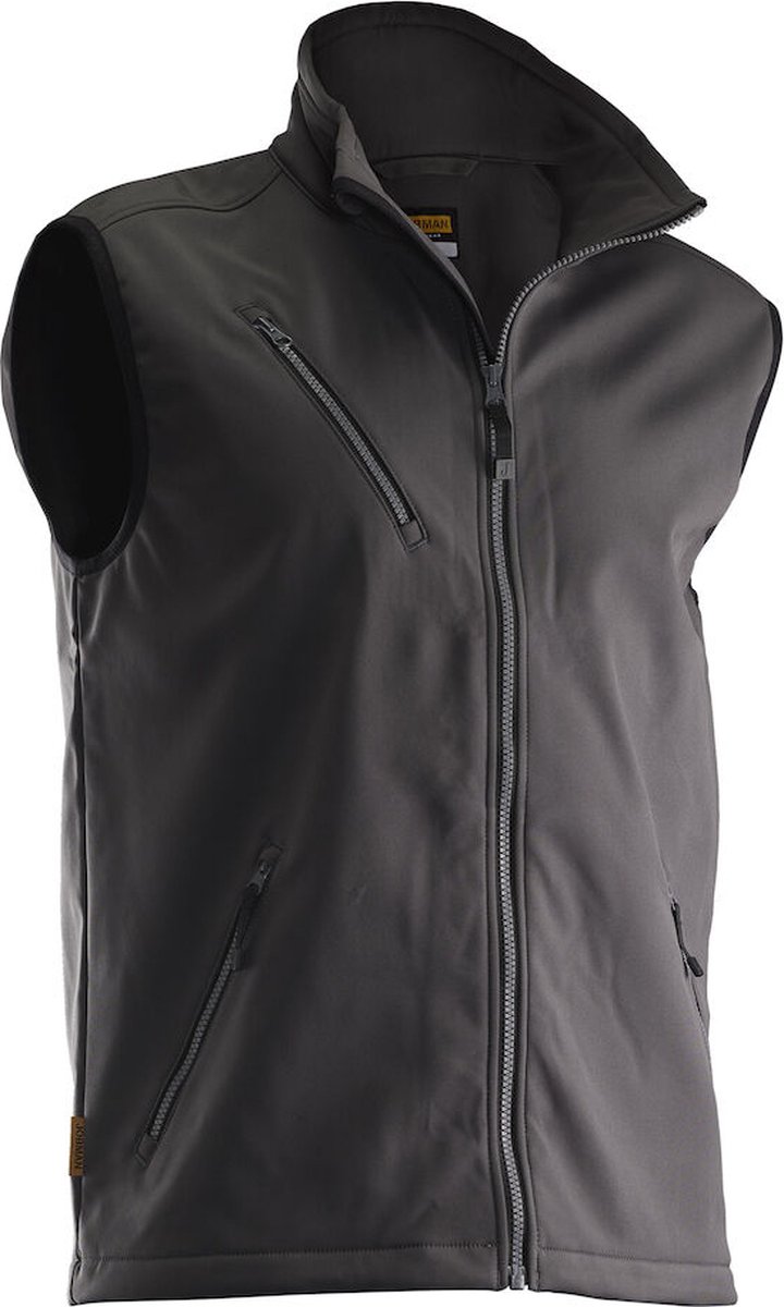 Jobman 7502 Softshell Vest 65750271 - D.grijs/D. grijs - L