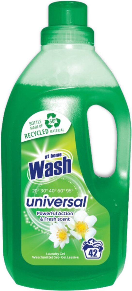 At Home Wasmiddel Universeel 42 Wasbeuren Universeel - 3 x 1,5 liter - Voordeelverpakking