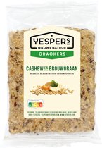 Yespers Crackers cashew en brouwgraan 16 zakjes x 44 gram