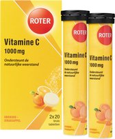 Roter Vitamine C - Bruistabletten Ascorbinezuur Abrikoos- Sinaasappelsmaak - Vitaminen