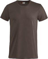 Basic-T bodyfit T-shirt 145 gr/m2 dark mocca xl