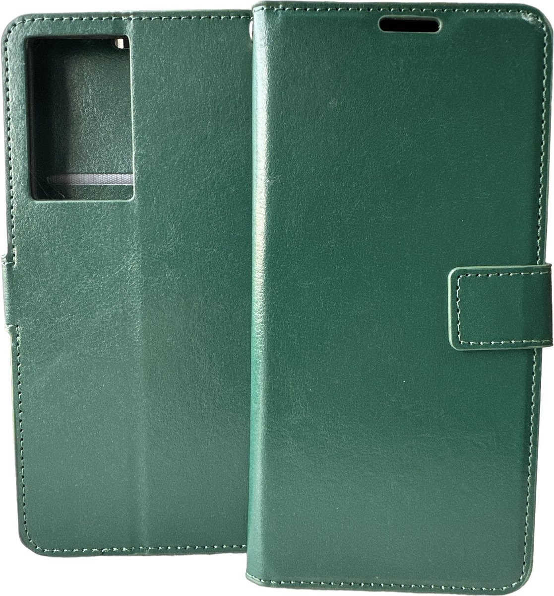 Portemonnee Book Case Hoesje Geschikt voor: Motorola Edge 20 - groen