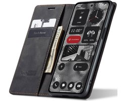 Hoesje geschikt voor Nothing Phone 2 - Book Case Leer Slimline Zwart
