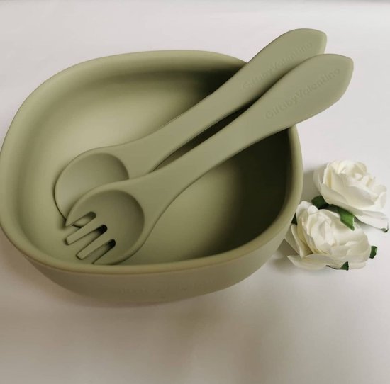 keeeper Mariella, mengkom met zuignap en anti-slip oppervlak, BPA-vrije kunststof, 1,5 l, mintgroen/wit
