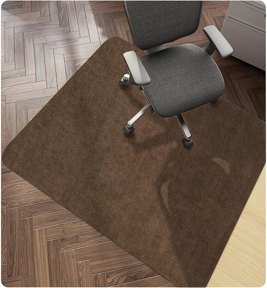Vloerstoelmat voor Bureaustoel - Duurzame Bescherming voor Vloeren - Geschikt voor Thuiskantoor en Bureaustoelen - 90x120 cm - Transparant PVC