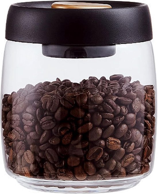 Ezvsevuo Set van 6 potten met deksel, 500 ml, keukenglazen, glazen