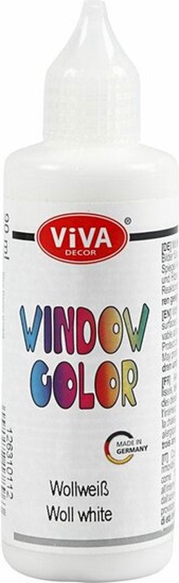 Glasverf - Verf Ramen, Glas, Spiegels - Wit - Viva Decor Window Color - 90ml